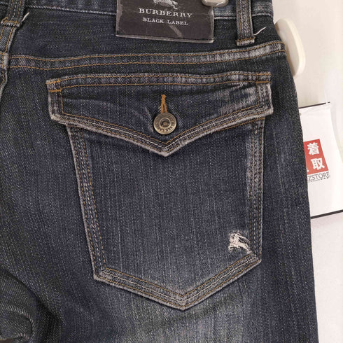 バーバリーブラックレーベル BURBERRY BLACK LABEL シューカットデニムパンツ メンズ  70